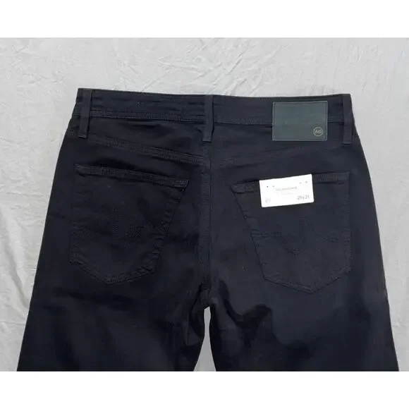 AG The Graduate Tailored Leg Stretch Sateen Jeans. Black, Men's 29X34. NWT!!